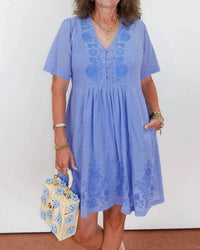 Johnny Was - PLEAT FRONT SLIP DRESS