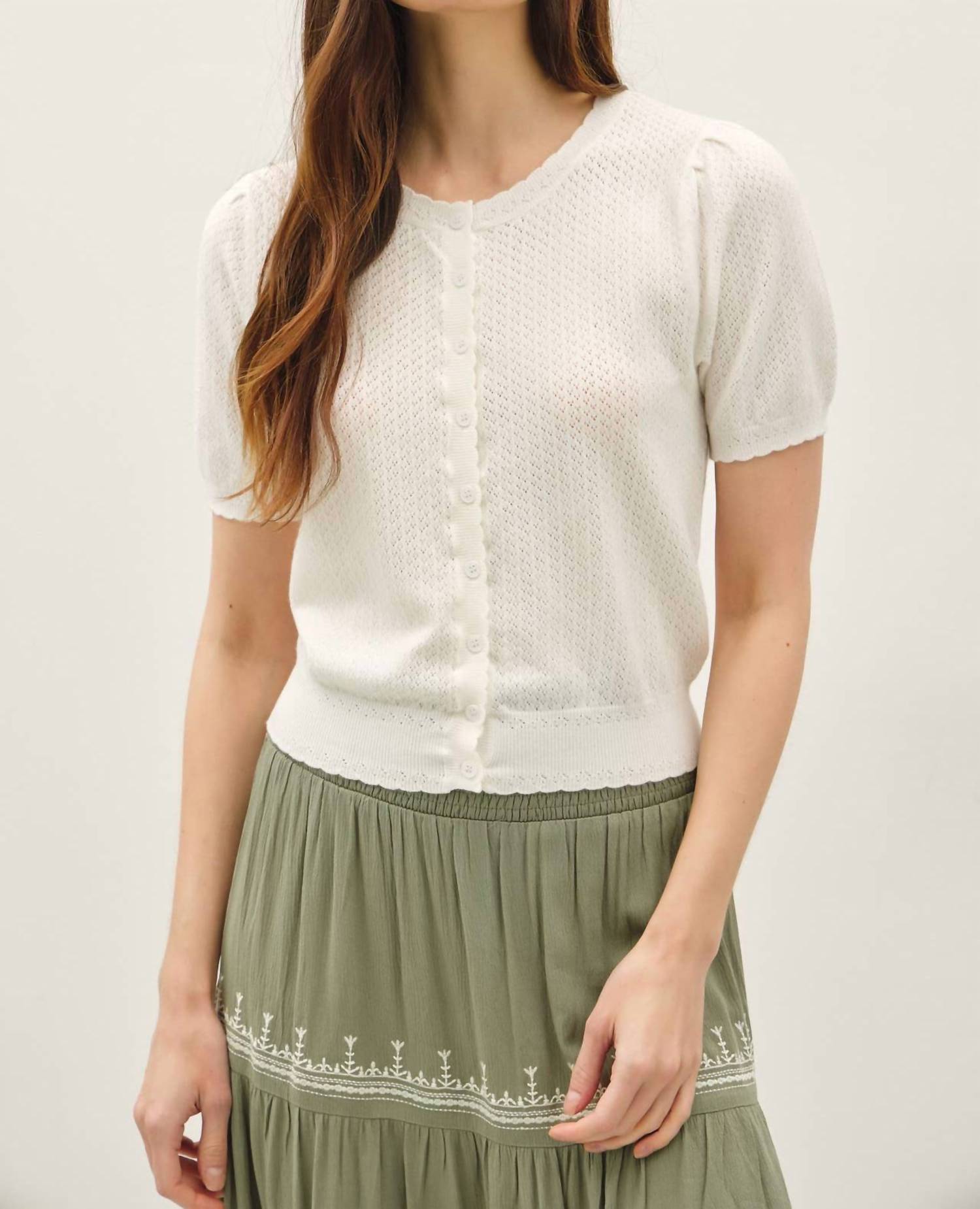 Be Cool - Poppy Short Sleeve Cardigan