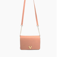 Like Dreams - Women's Haven Flap Vegan Woven Crossbody Bag