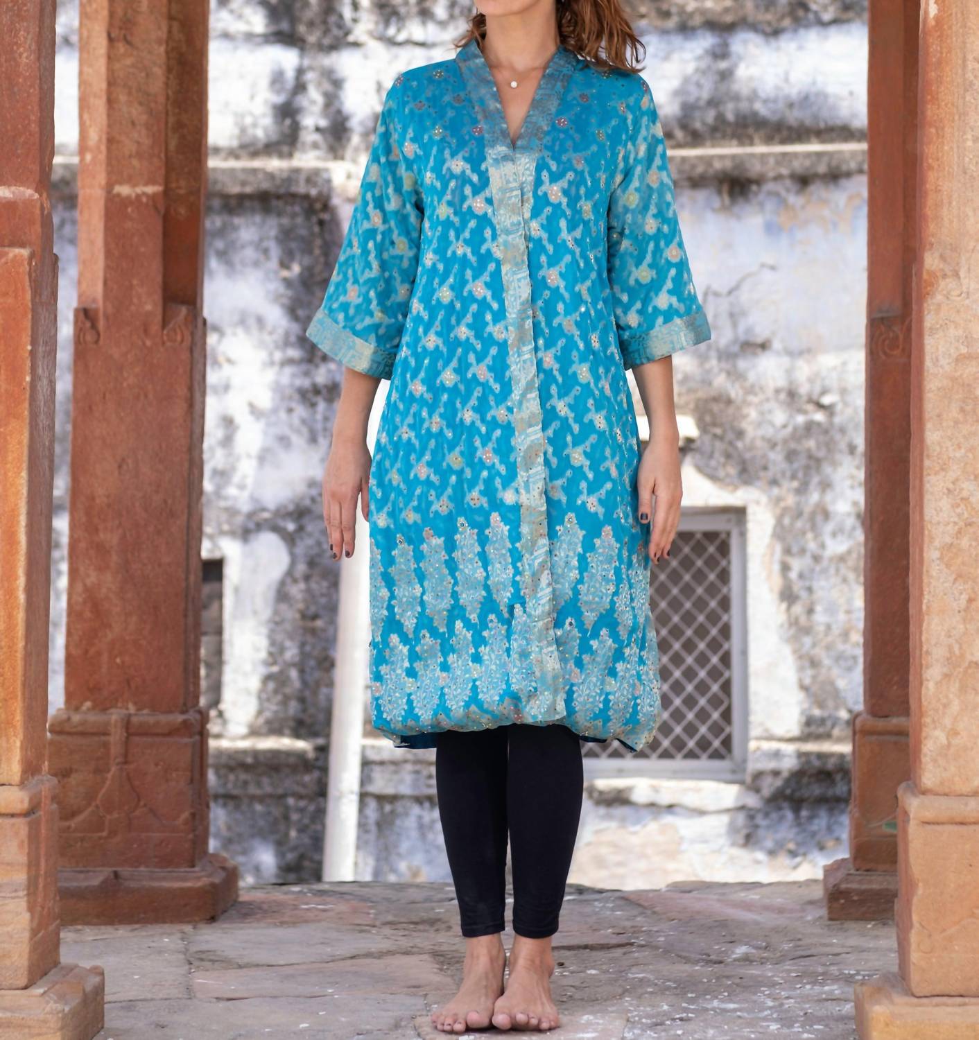 Standawt - Sedna Silk Saree One Size Kimono