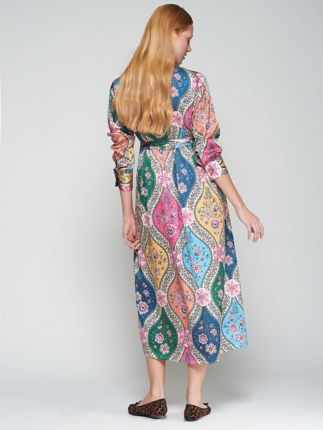 Vilagallo - Floral Midi Dress