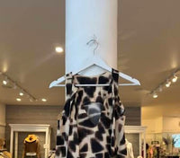 Psophia Women's Sleeveless Blouse in giraffe - women's blouse - detail view
