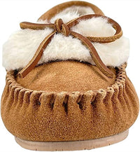 Clarks - Women's Suede Moc Slip On Squared Toe Casual Slippers