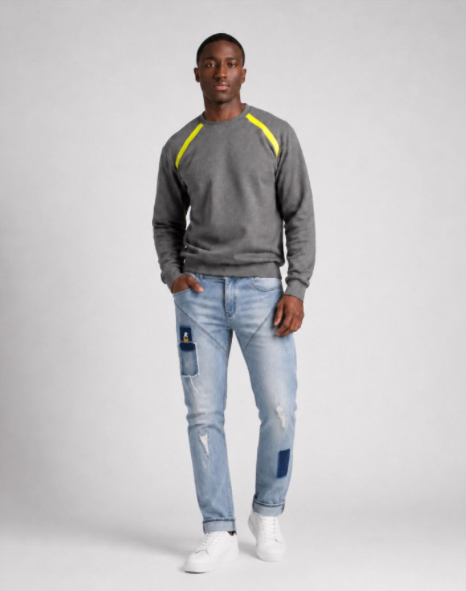 The Athletic Side Of Us - Henry's Sweat Shirt – Organic Fleece With Reflective Accents