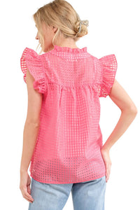 And The Why - Wish We Could Gingham Blouse