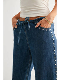 Jbd. - Libby Studded Drawstring Wide Leg Jeans