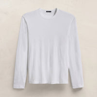 James Perse - Long Sleeve Brushed Jersey Crew Tee