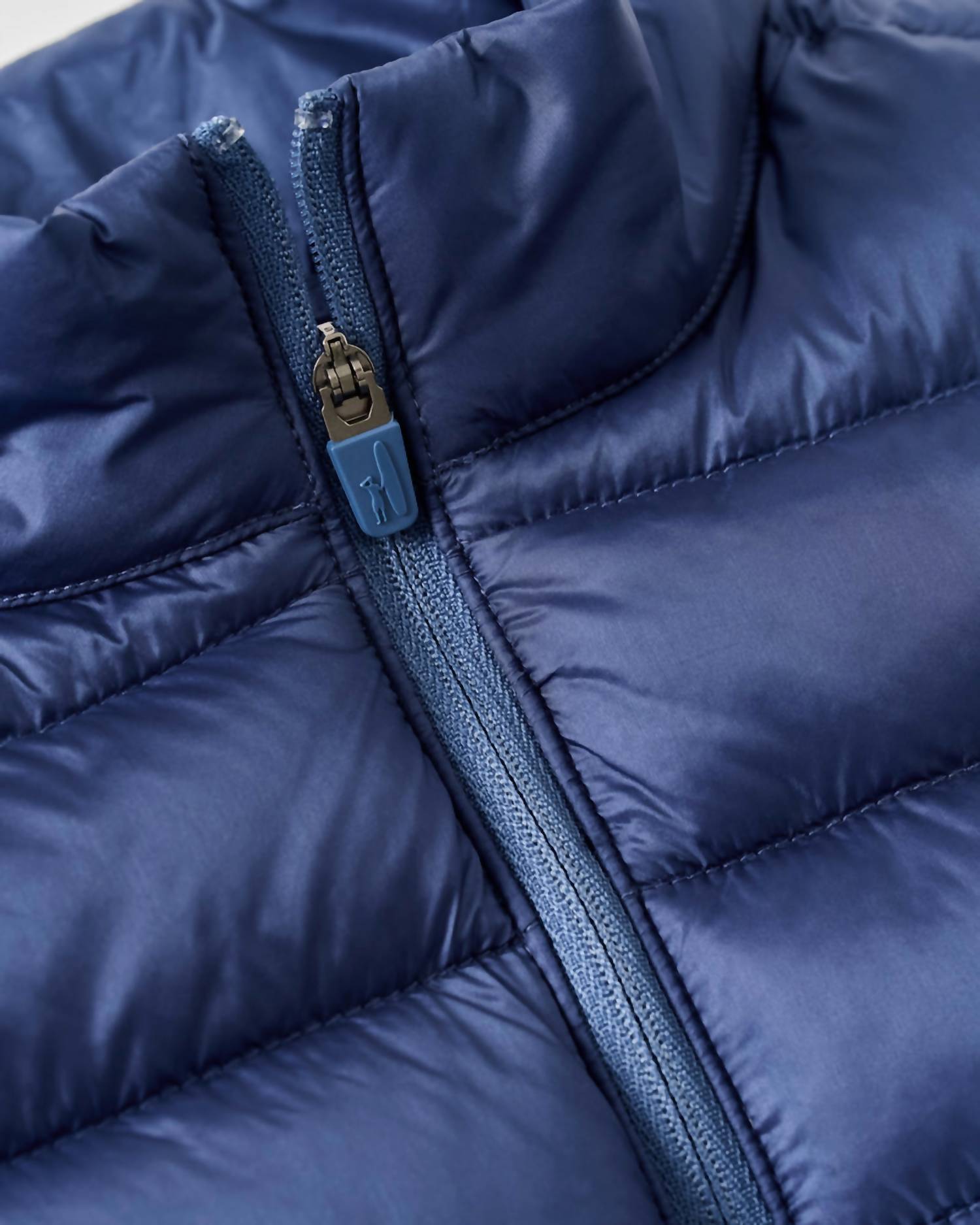 JOHNNIE-O Boy's Ashby Jr Quilted Puffer Vest in lake - kids' jacket - alternate view