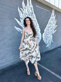 Free People - Cherish Printed Midi Dress
