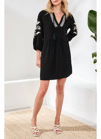 Tribal - Elaine Floral Embroidery Dress
