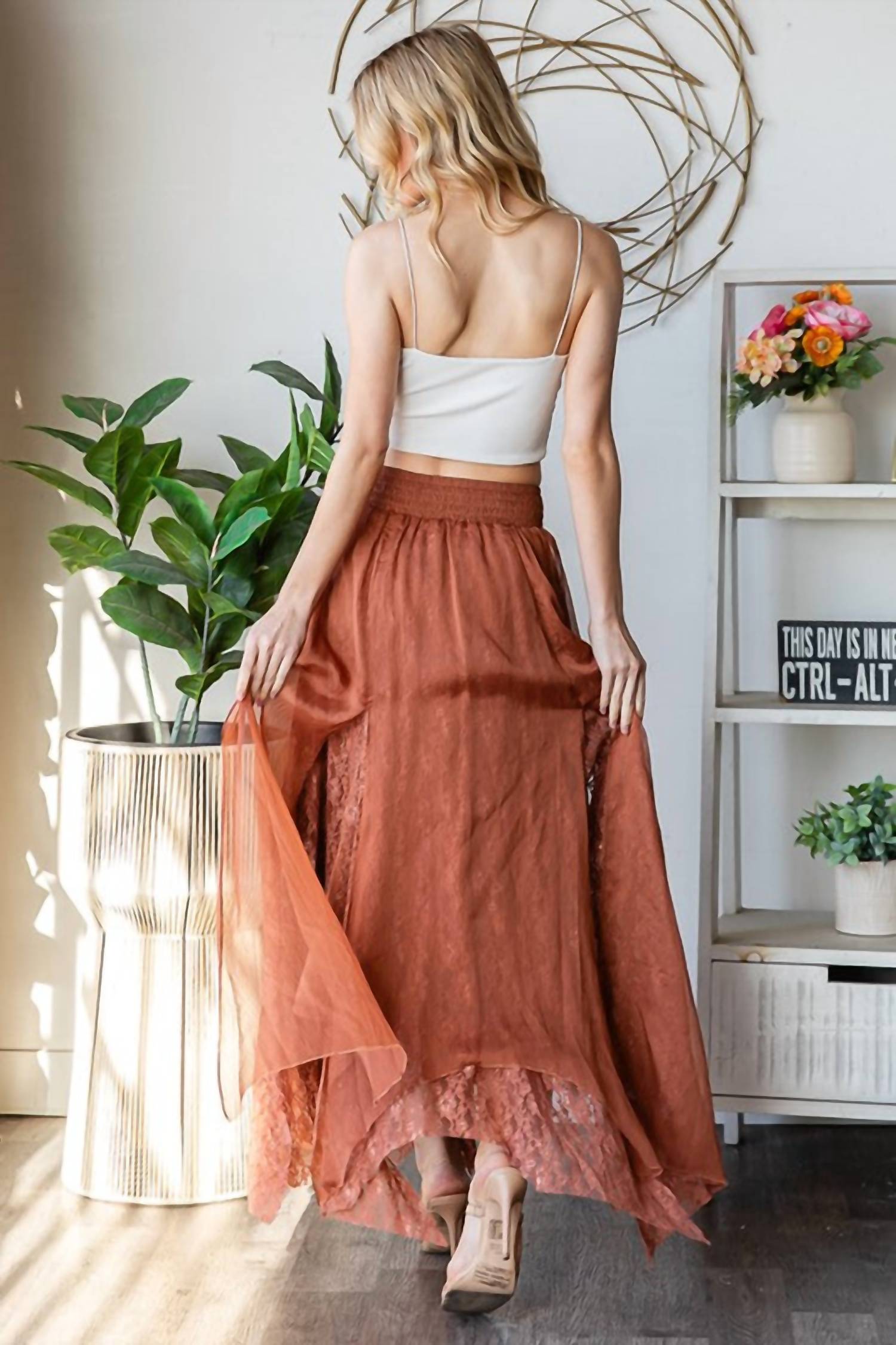 Oli & Hali - Chiffon Silk Skirt