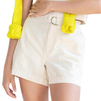 Lilla P - Women's Belted Canvas Shorts