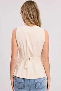 Mimosa - Long-line Buttoned Vest