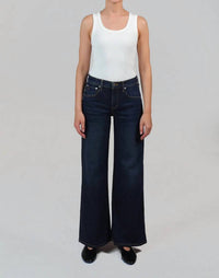 ETICA Romi French Wide Leg Pants in storm chaser - women's jeans