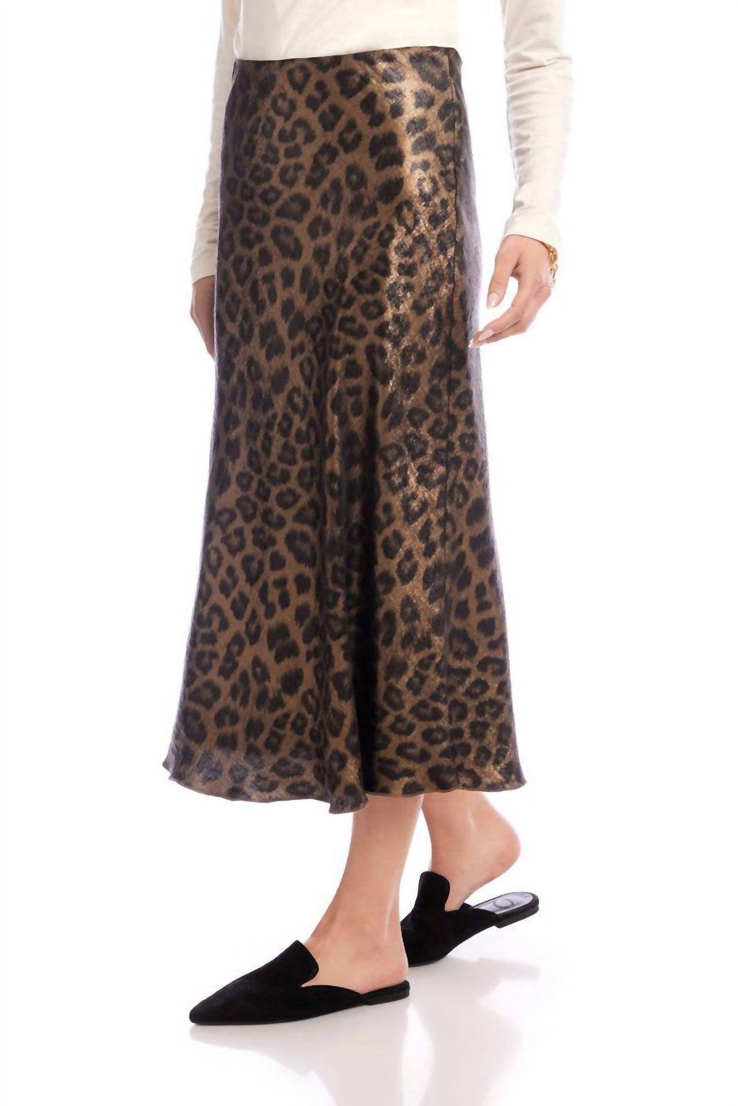 Karen Kane - Women's Animal Print Pull-On Skirt