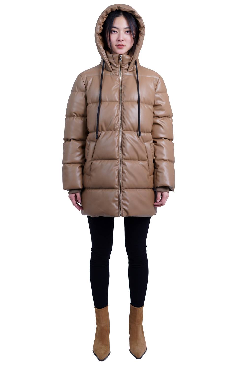 Love Token - Bianka Zip Front Puffer Coat