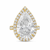 Diana M Jewels - Women's Pear Lab-Grown Diamond Fashion Ring (16.00 Ct) - Signature