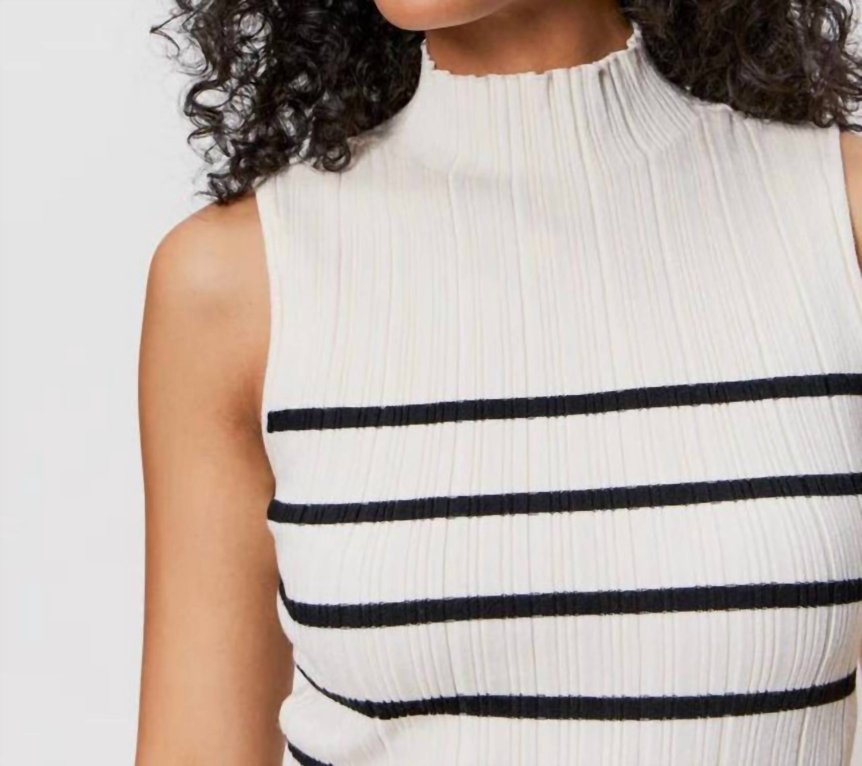 Sanctuary - Ribbed Funnel Neck Top