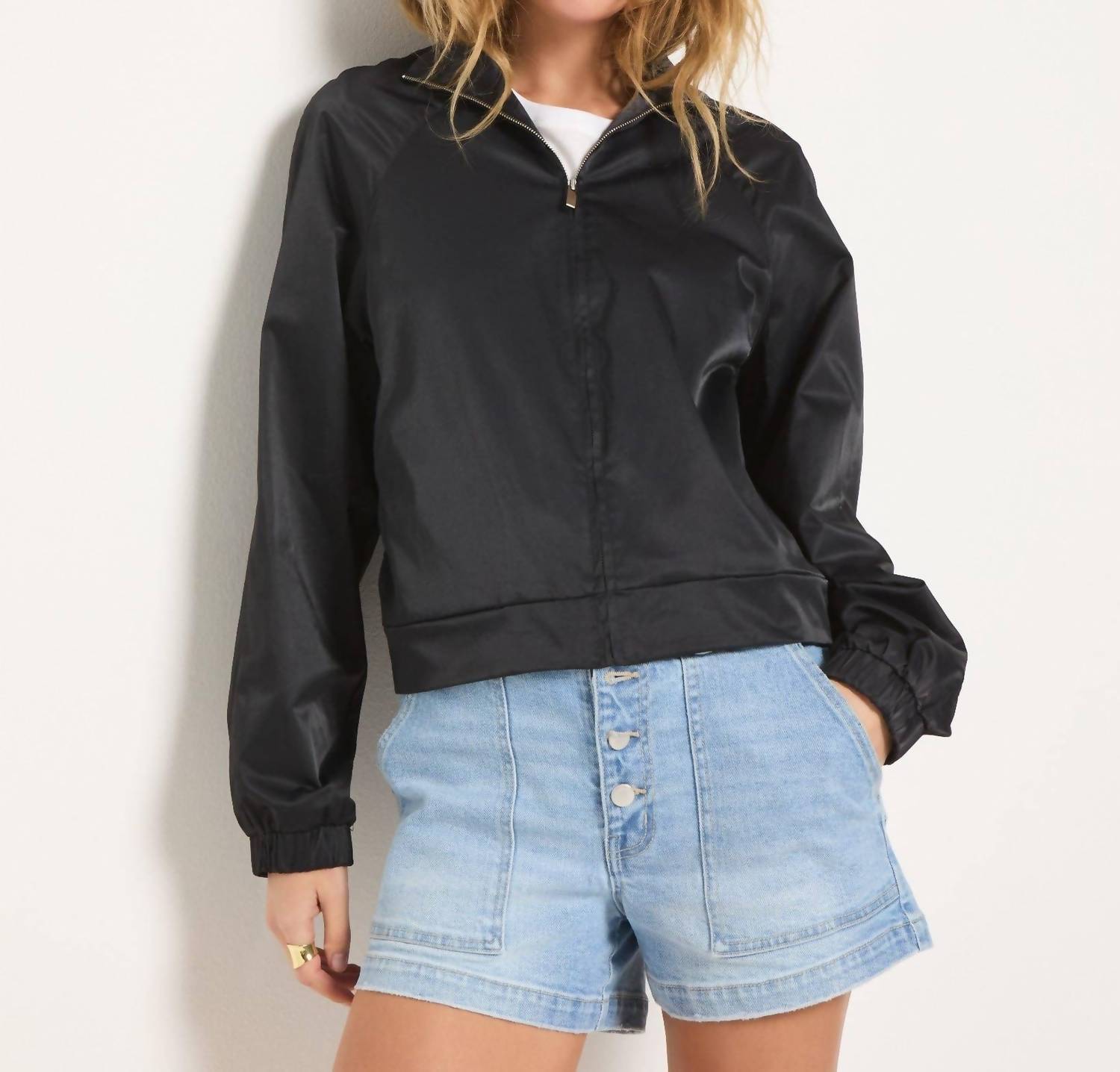 Seventy Eight And Sunny - Golden Hour Graphic Bomber Jacket