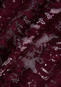 L'Agence MAKENA LACE PENCIL SKIRT in dark port - women's skirt - alternate view