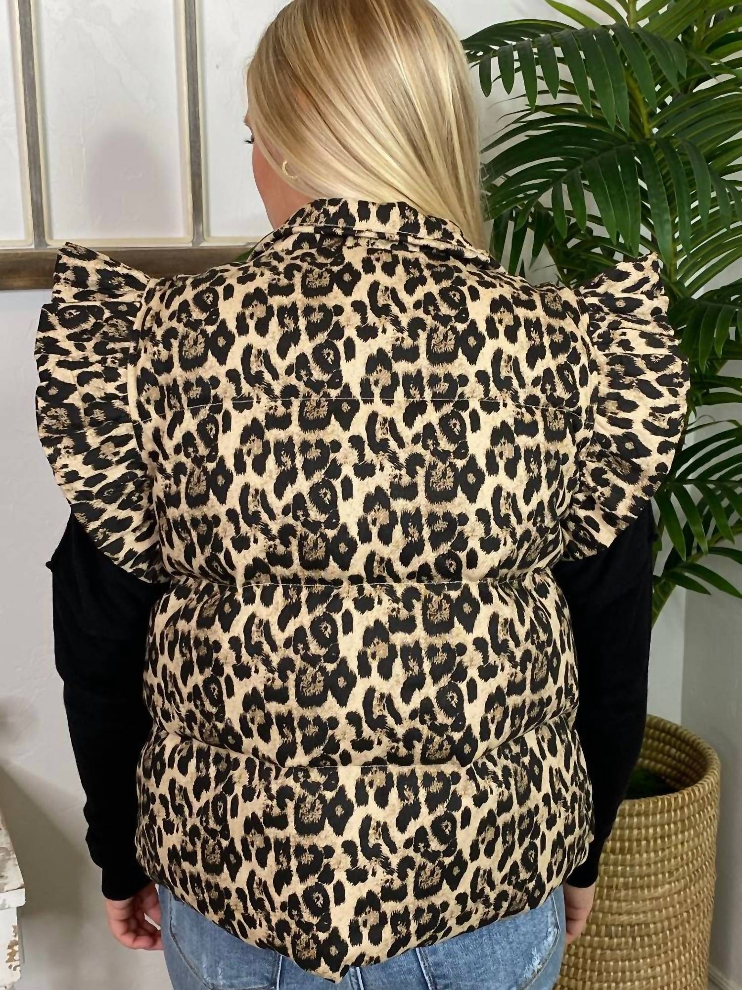 Jodifl - Leopard Puffer Vest