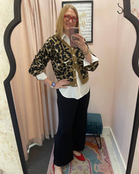 Grace + Emma The Wild Side Sweater in multi - women's sweater - alternate view