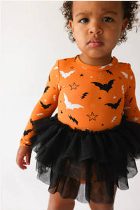Posh Peanut - Long Sleeve Tulle Skirt Bodysuit