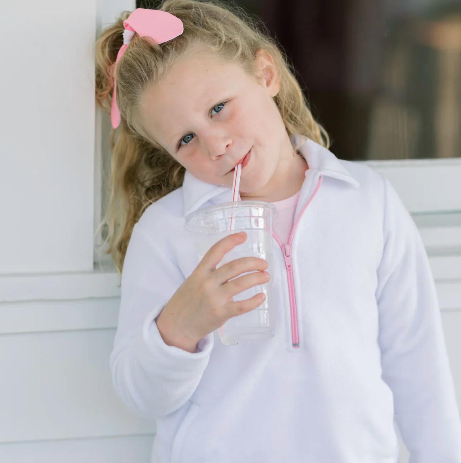 Set Athletics - Girls Heather Half Zip Top