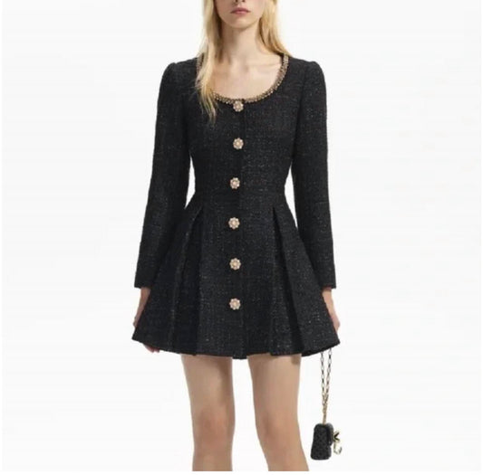 Self-Portrait - Women's Boucle Mini Dress