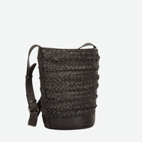 Per Lei New York - Women's Emery Woven Leather Shoulder Bag