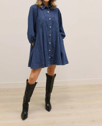 Entro - Jemma Button Front Mini Dress