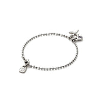 Unode50 - Dragonfly Purple Crystal Chain Bracelet