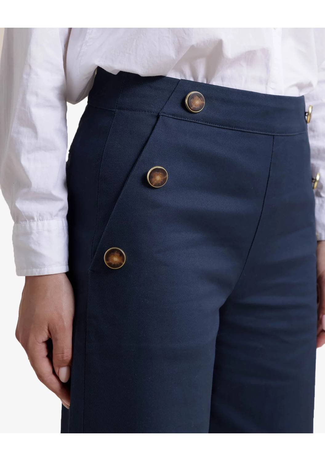 SOUTHERN TIDE Thalia Sailor Pant in dress blue - women's pants - alternate view