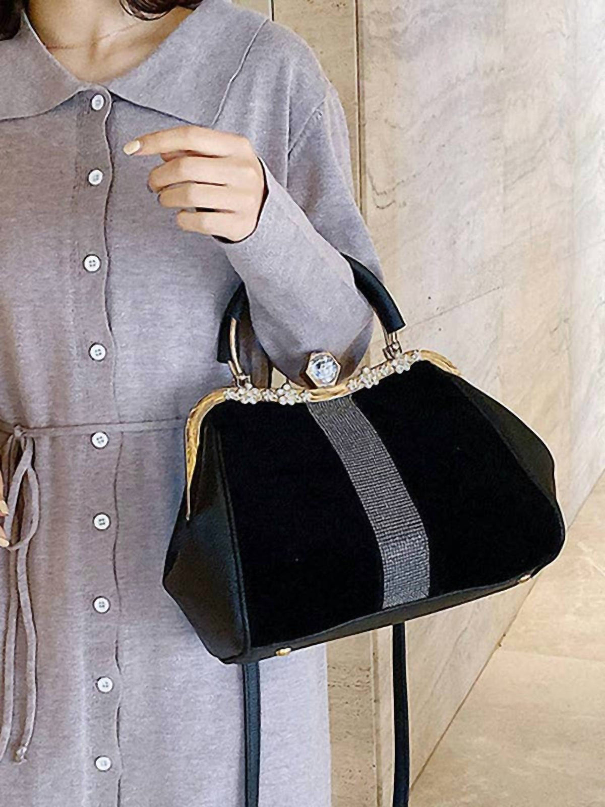 Vividlux - Women's Geometric Sequined Split-joint Crossbody Handbags