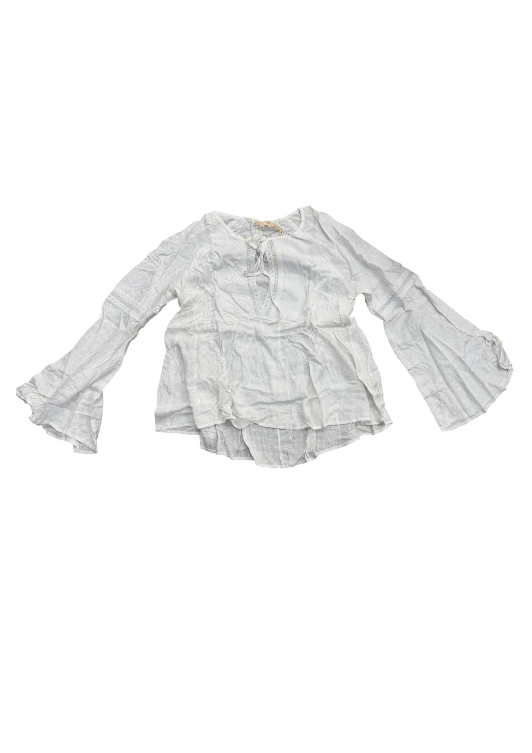 Hem & Thread - Women's Swiss Dot Babydoll Blouse