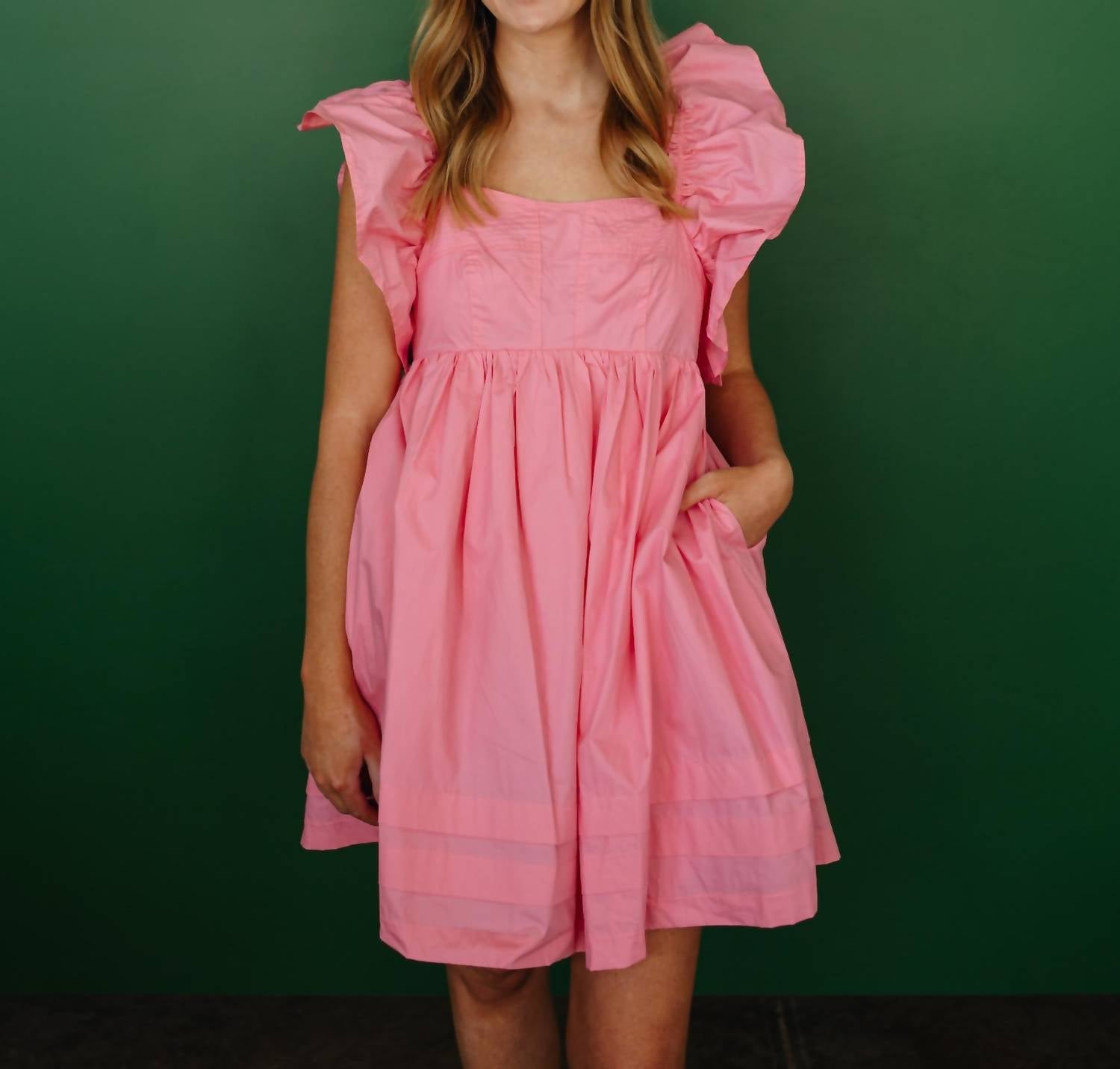 &Merci - Emily Flutter Sleeve Mini Dress