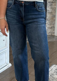 Risen - Mid Rise Boyfriend Roll Up Jeans