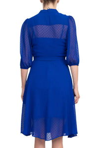 Nanette Lepore - Collared Tie Waist Dress
