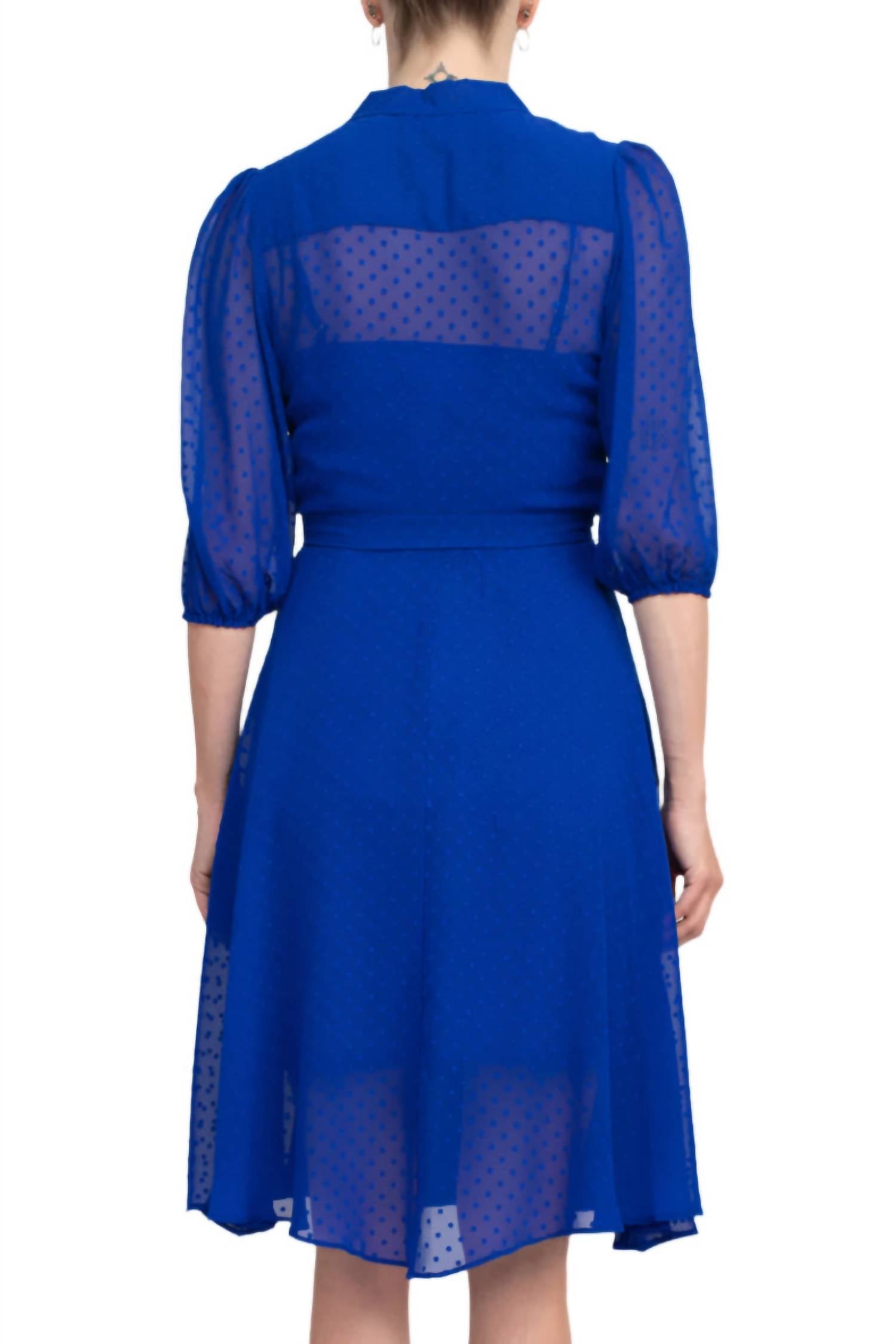Nanette Lepore - Collared Tie Waist Dress