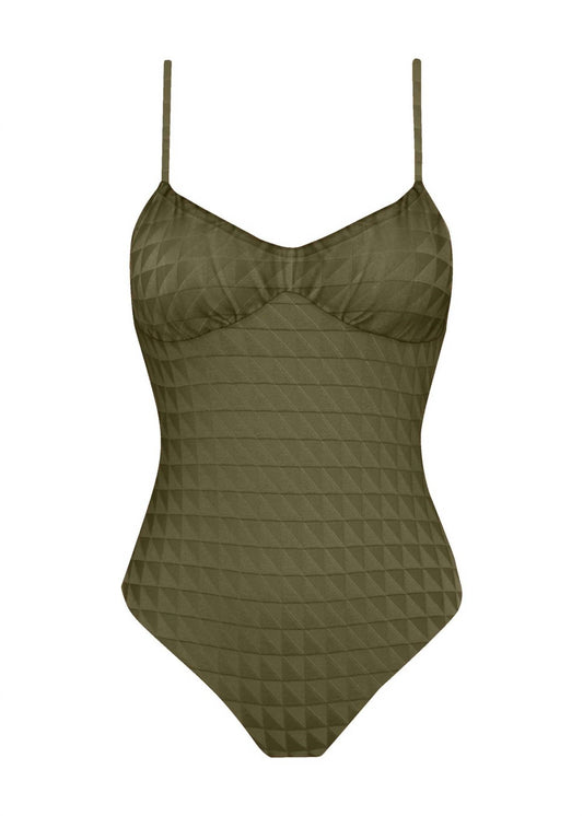 Acacia - Women's Linden Triangle Full Piece Loden Swimsuit