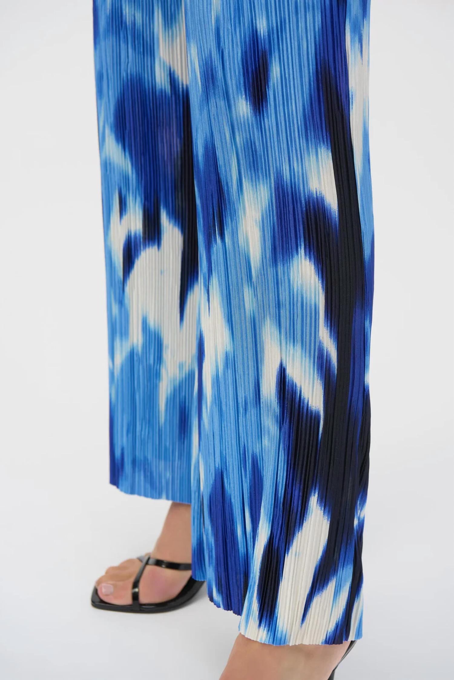 Joseph Ribkoff - Tropical Print Wide Leg Pants