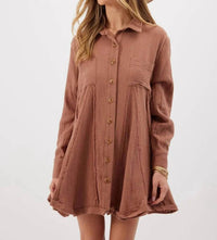 Kylie Paige - Wine Tessa Tunic Dress