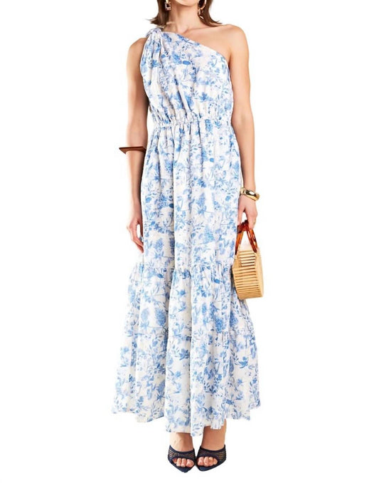 English Factory - Floral One Shoulder Maxi Dress