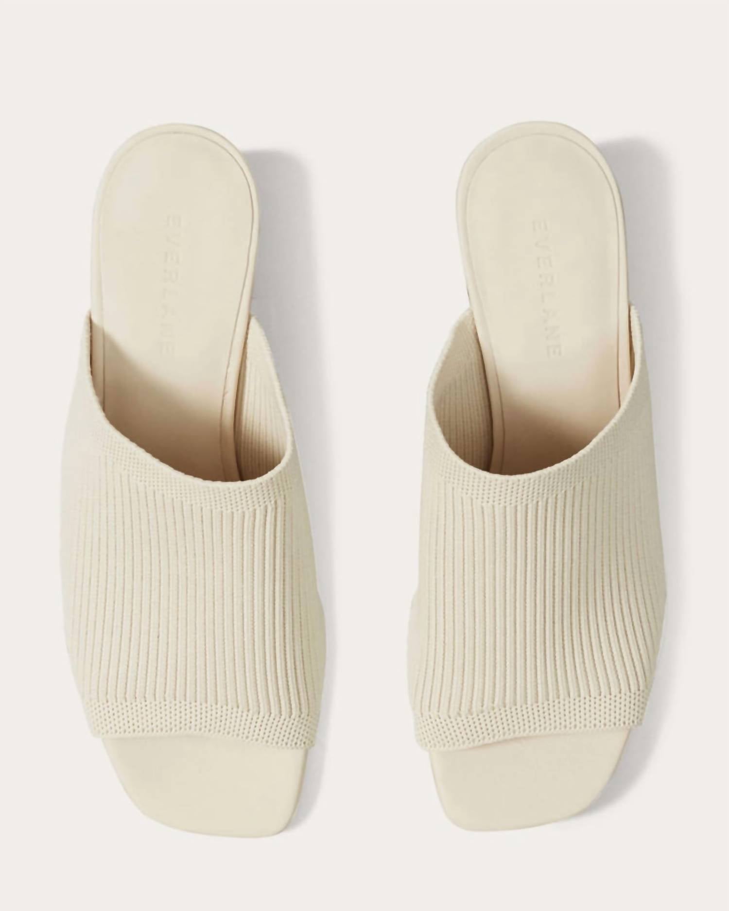 Everlane Women's Glove Reknit Mule Shoes in bone - women's shoe - view 4