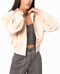 Nicole Miller - Collared Leather Jacket