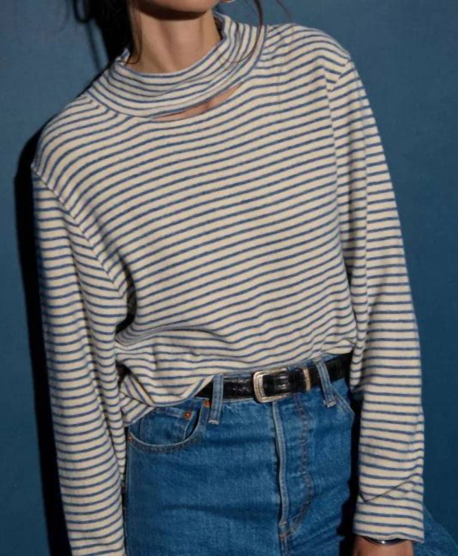 Nation Ltd - Delphine Mock Neck Sweatshirt