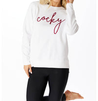 Stewart Simmons - Cocky Embroidered Long Sleeve Sweatshirt