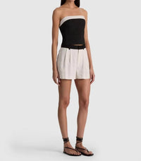 Alice + Olivia - Women's Kelly Linen Strapless Top