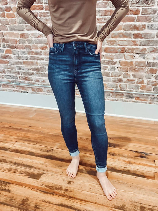 Cello - High Rise Ankle Skinny Jeans