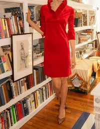 Gretchen Scott - Ruffle Neck Dress